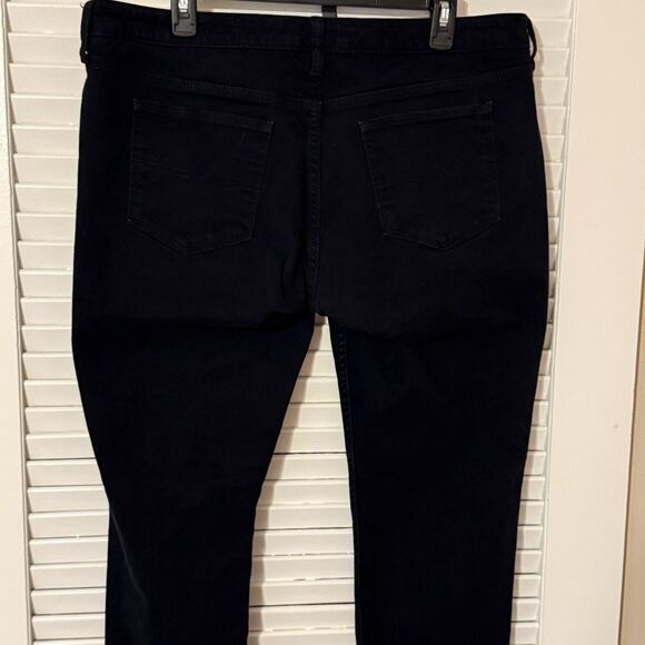 AriZona Jeans Emo Whimsigoth Black Straight Skinny Jeans Stretch Juniors Size 17 - Picture 4 of 8